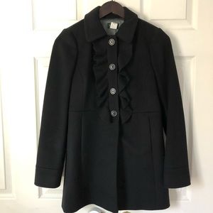 J.Crew ruffle coat